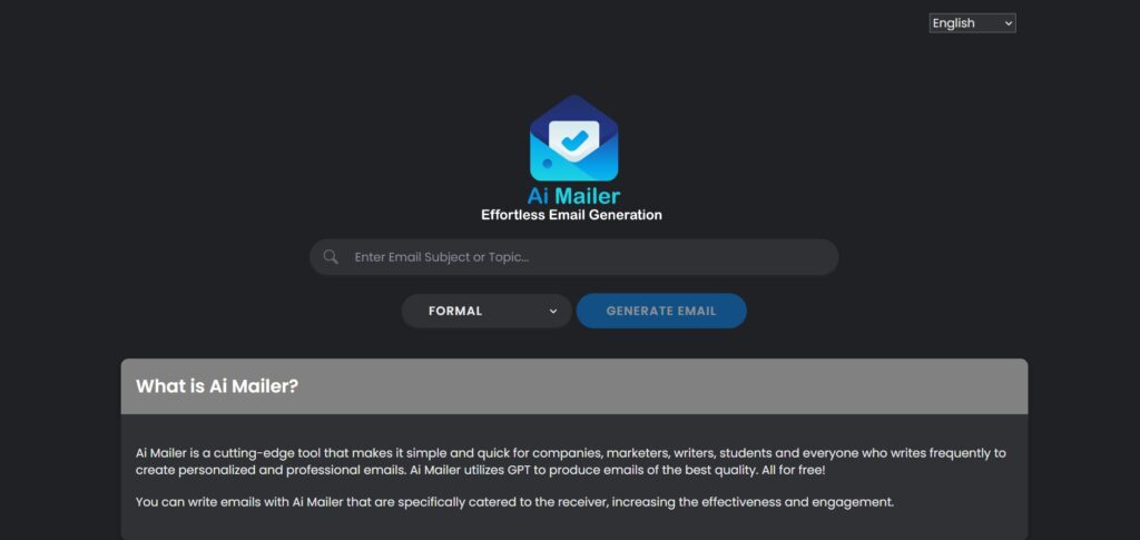 Top Lists of AI Email Generator - AI mailer