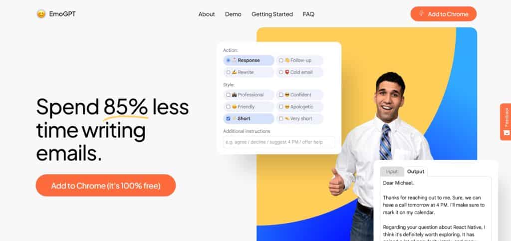 Top Lists of AI Email Generator - EmoGpt