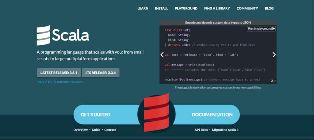 TOP 10 popular ai programming languages - Scala