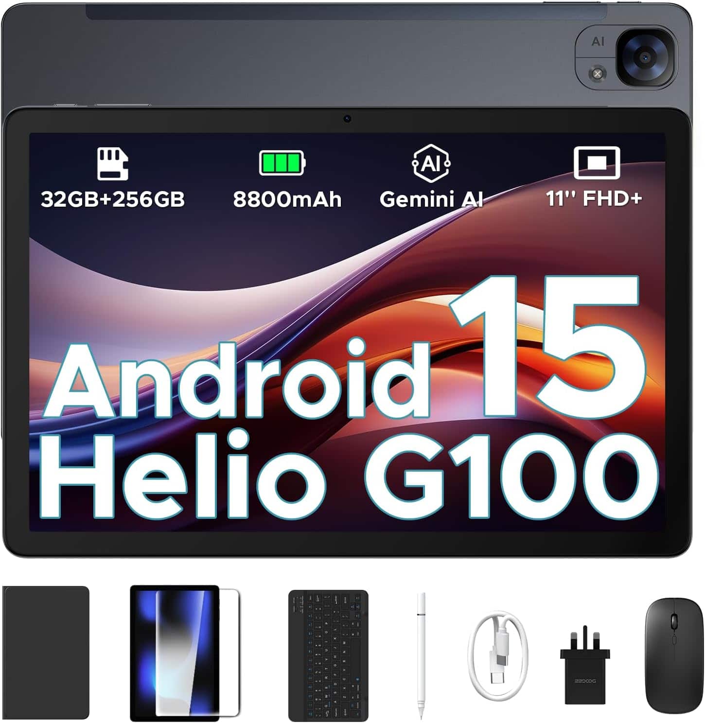 DOOGEE Tab E3 Android 15 Tablet with Built-in Gemini AI