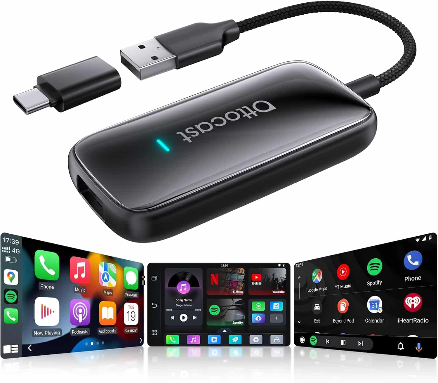 OTTOCAST Play2Video Ultra AI Wireless CarPlay